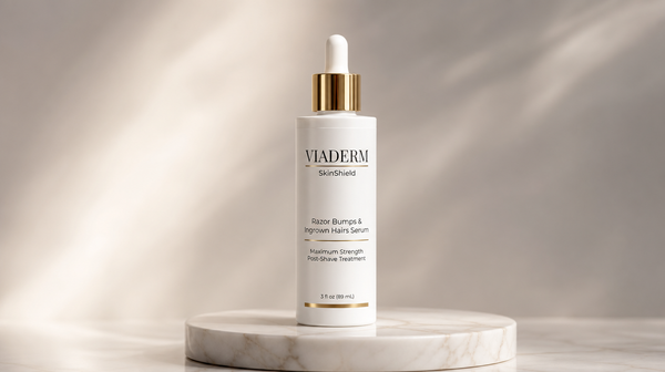 VIADERM SkinShield Razor Bump Serum — Studio Hero Shot